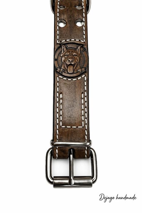 Zgarda piele pentru caine