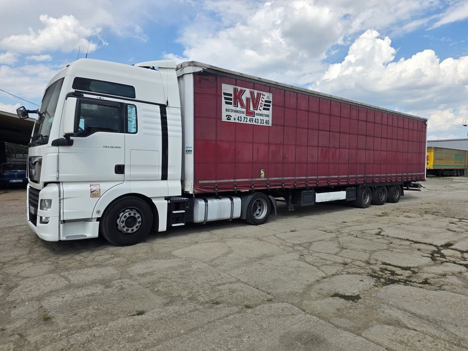 MAN TGX 18.500 + KRONE Mega – ansamblu complet