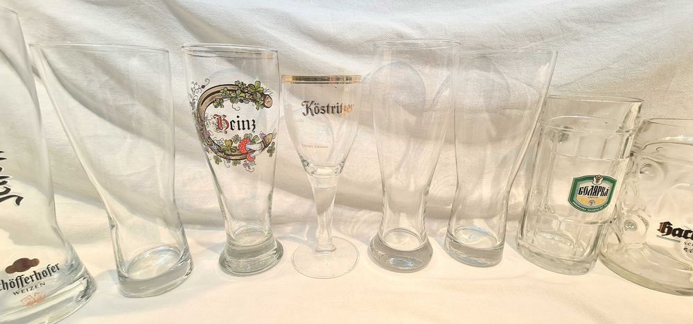 Различни чаши за бира 0,2мл, 0,4мл, 0,5мл.