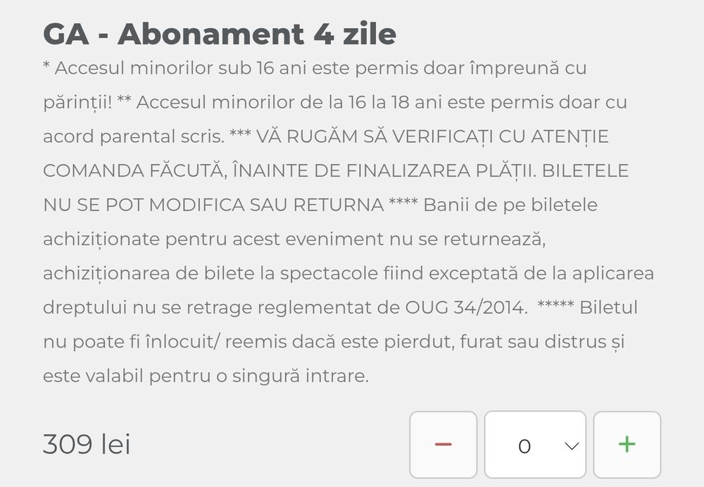 Abonament dublu Nostalgia 2026, 25-28 iunie