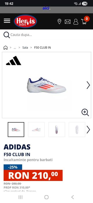 Ghete fotbal adidas f50 marime 35