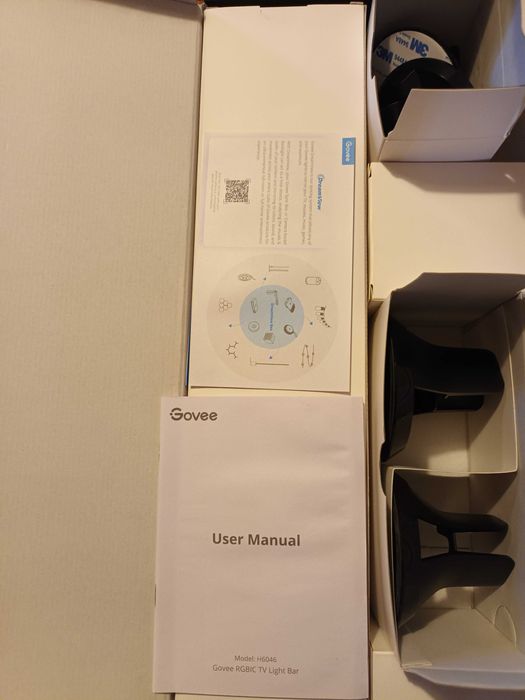 LED светлини Govee TV LIGHT BAR RGBIG  3 опции за поставяне
