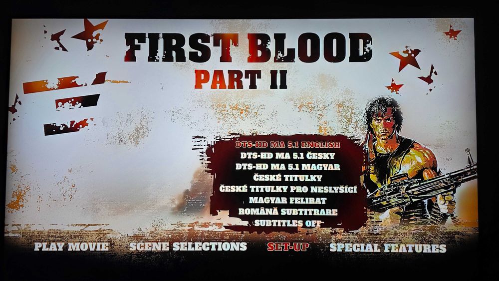 Vand blu-ray Rambo 2 digibook cu subtitrare in romana si dublaj in maghiara, RARITATE