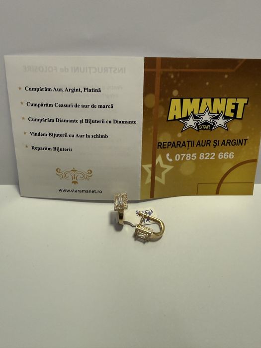 Cercei cu pietre (vl) star amanet