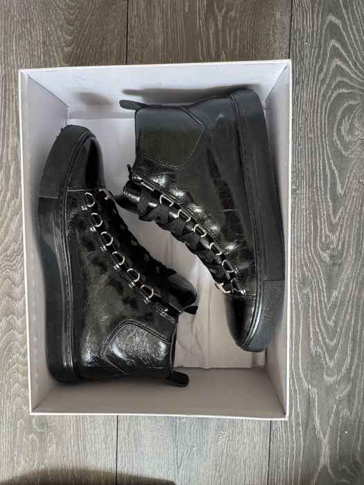 balenciaga arena black high