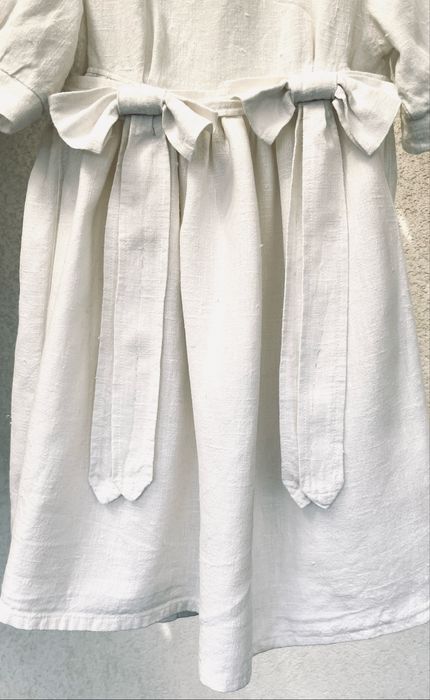 Уникална бутикова детска рокля груб лен Германия