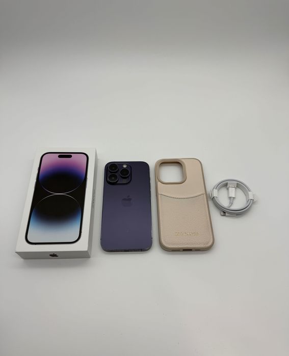iPhone 14 Pro 128GB Deep Purple / 100% Батерия / Перфектен Технически