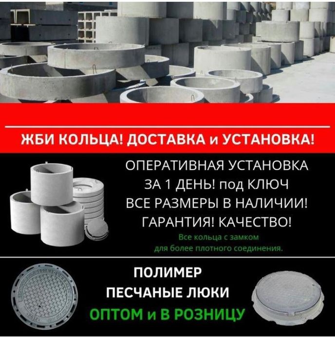 Лотки, Кольца ЖБИ с завода