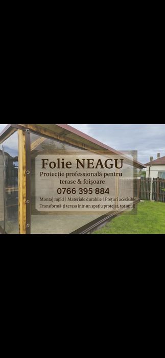 Folie terasa/ foișoare/ balcon tratata UV