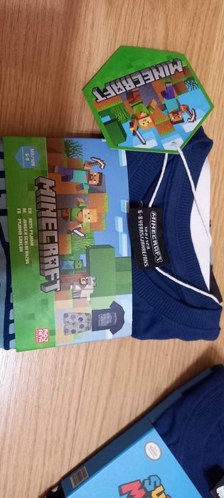 Pijama 6/8ani Minecraft/SuperMario,cu eticheta