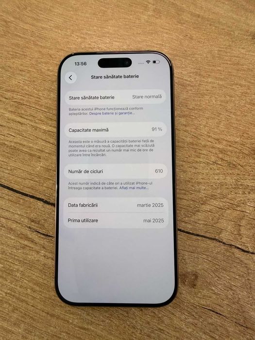 iPhone 16 Pro 128GB Desert Titanium Impecabil – Garanție 24 Luni
