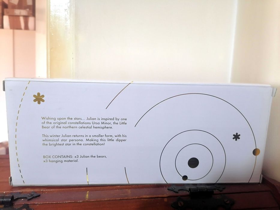 Уникални Дизайнерски Златни Коледни Мечета-LINDA FARROW