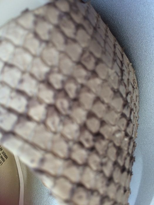 Босоножки кожаные. Натуральный питон!