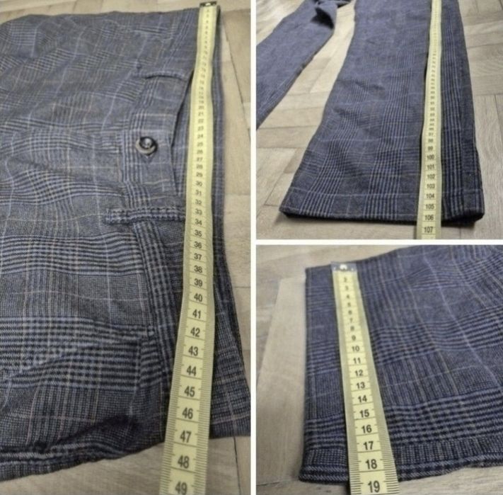 Pantaloni Bărbătești Alberto Lou-J Colour Check, Regular Fit - W36/L34