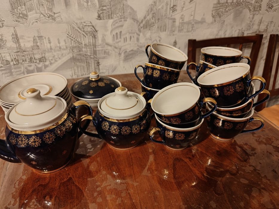Чайный сервиз Кобальт Полонский фарфоровый завод