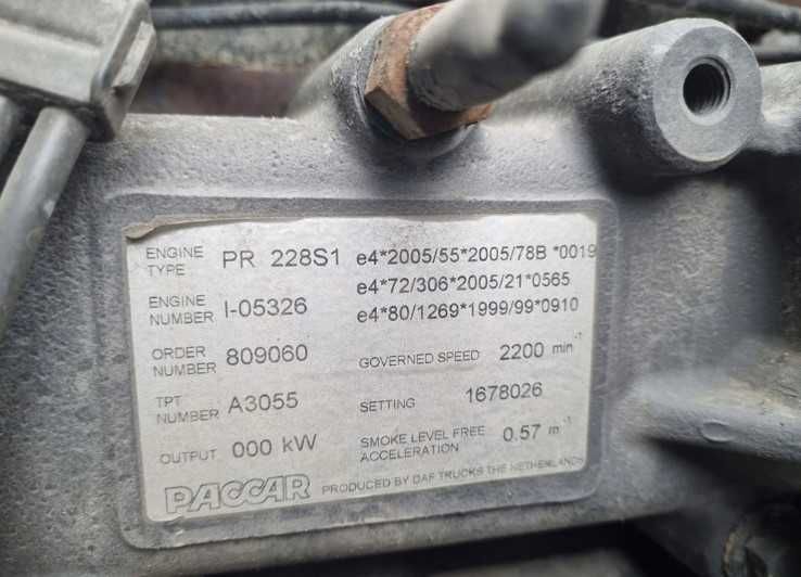 Motor complet Paccar PR 228S1 DAF BUS - Piese de motor DAF