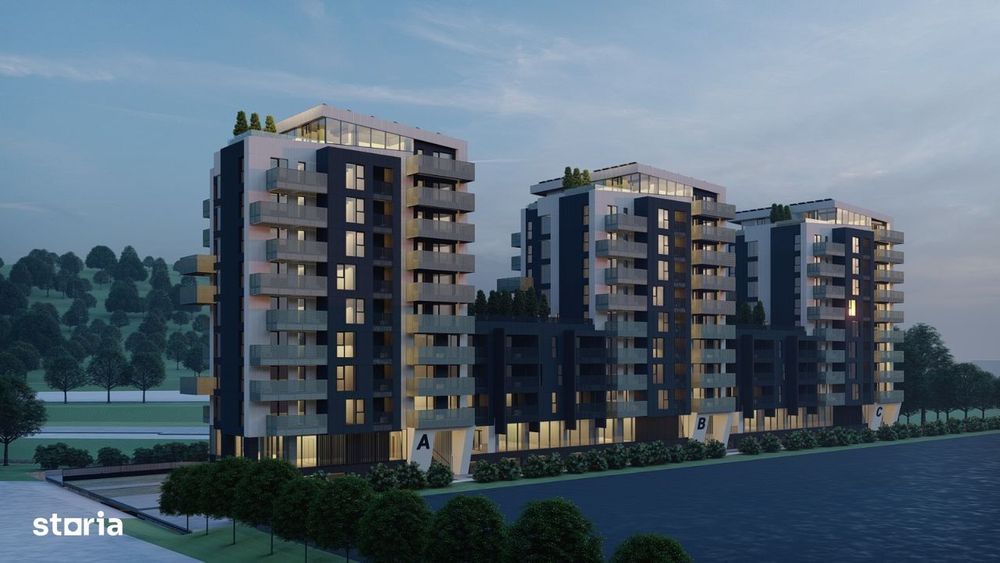 1 cameră- Ultimul apartament etaj 1/ 2,5 km de Palas Bloc nou