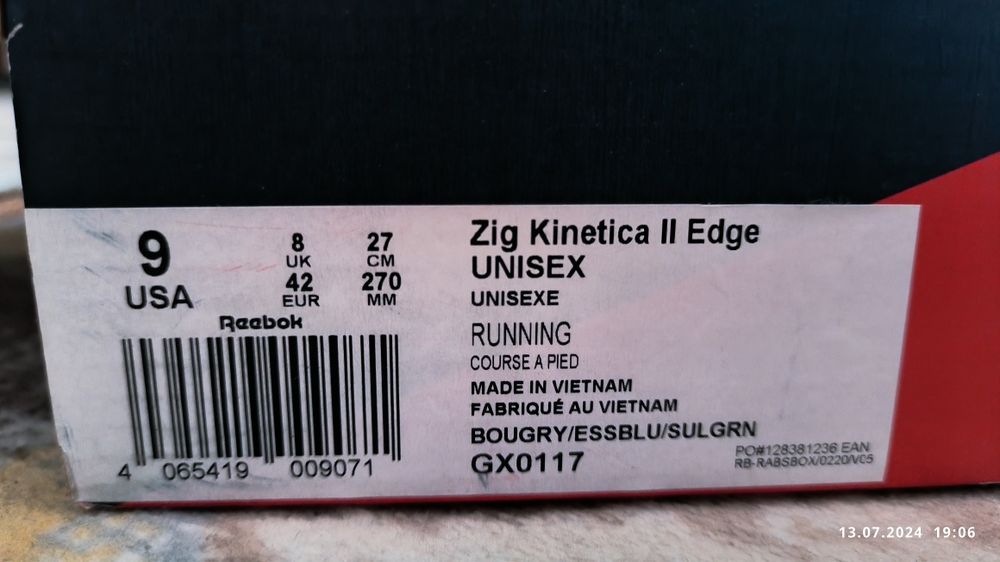 Reebok Zig Kinetica 2 Edge оригинал!