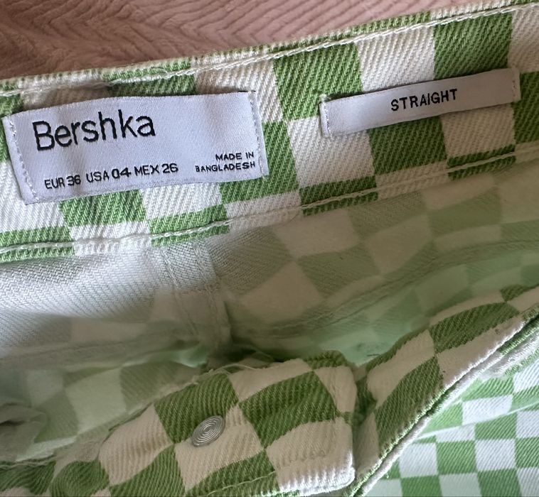Зелен кариран панталон Bershkа