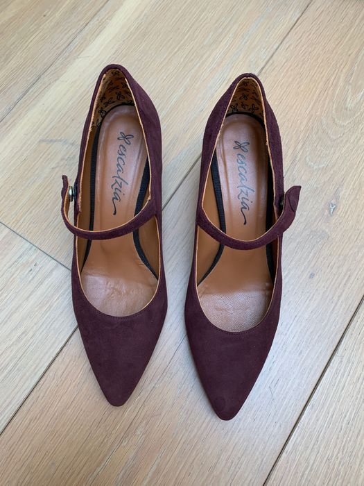 Нови Дамски велурени обувки тъмно лилави 38 номер