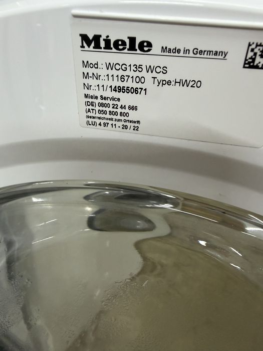 Пералня Miele  W1 9кг  А+++ Germany Гаранция