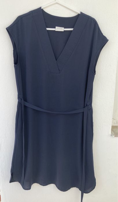 Rochie schimbătoare în albastru cu o curea S/M