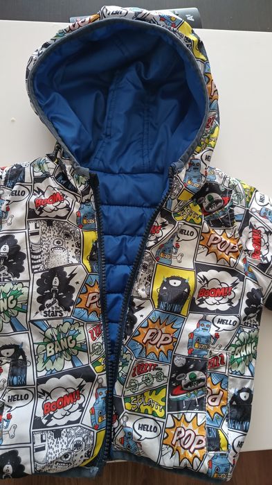 Двулицево яке с шарен принт