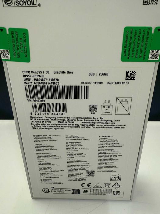 Oppo Reno 13F 5G 256Gb Grey Duos Sigilat AGP Amanet Cod 2996
