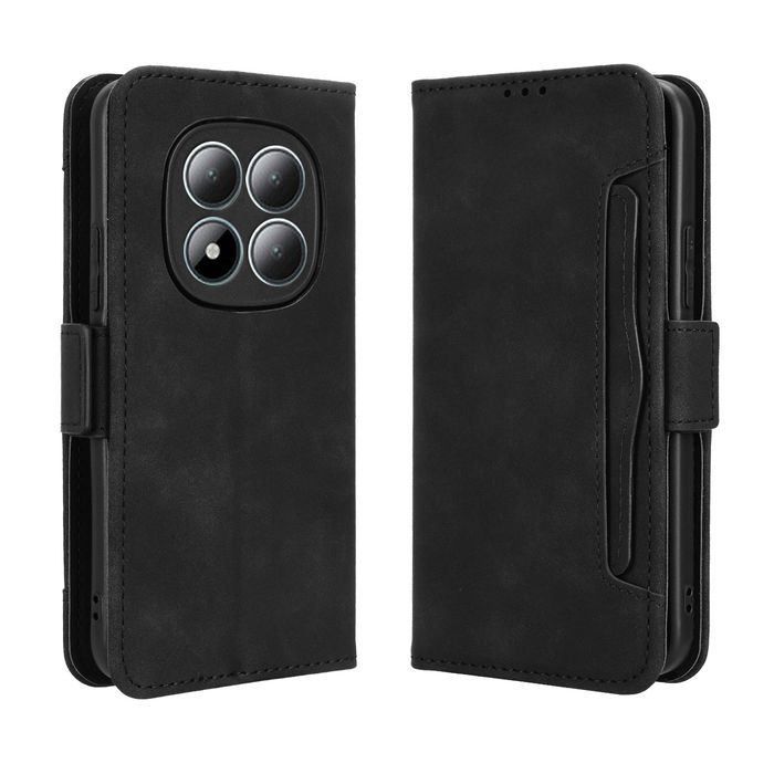 Калъф от еко кожа тип портмоне за Xiaomi Redmi Note 15 Pro - черен