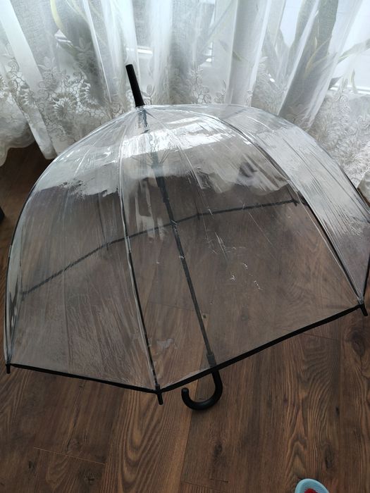 Umbrela transparenta pisica