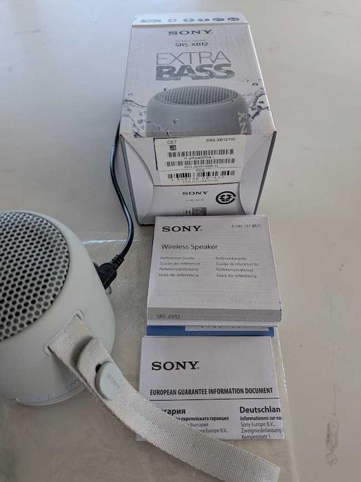Bluetooth колонка Sony SRS-XB12 Extra Bass – сива