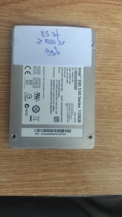 SSD Intel 530 Series cu o capacitate de 120 GB