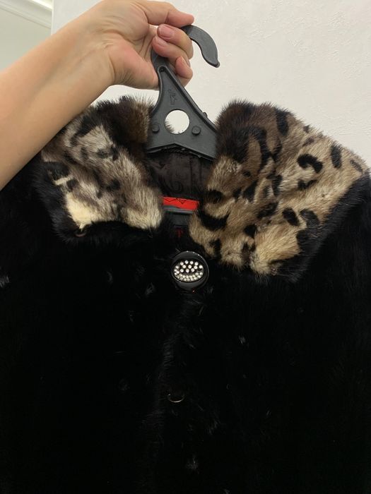 Шуба норковая с копюшоном