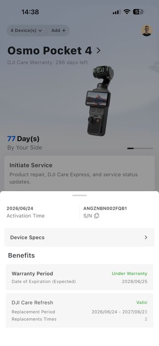 DJI Osmo Pocket 4 Standard Combo
