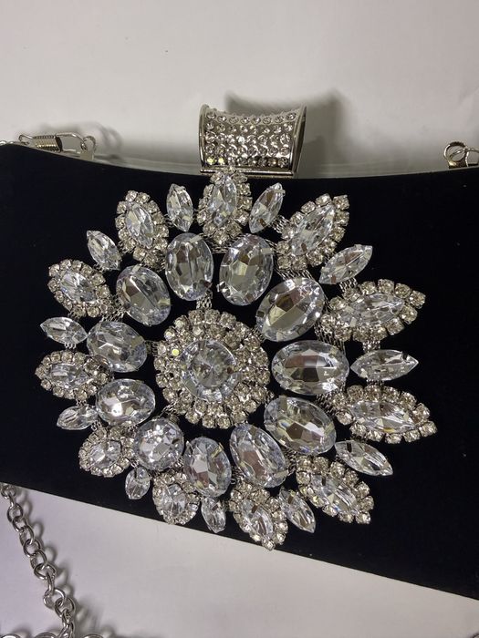 Plic elegant negru catifea