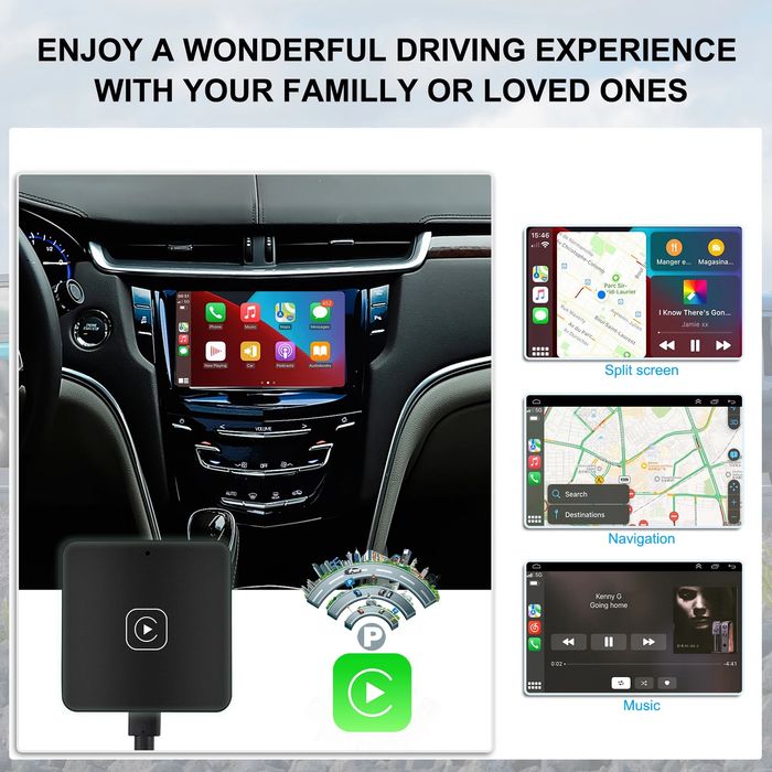 Adaptor Wireless CarPlay - Conexiune WiFi 5Ghz și Bluetooth