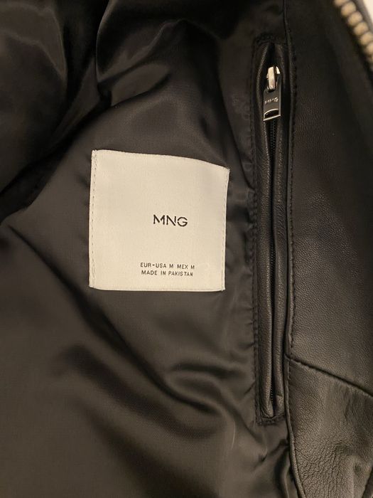 Мужская кожаная куртка MNG