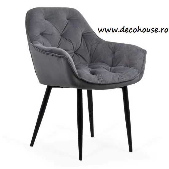 Scaun de Living din Catifea 5 culori Modern DHB 257 LIVRARE GRATUITA!