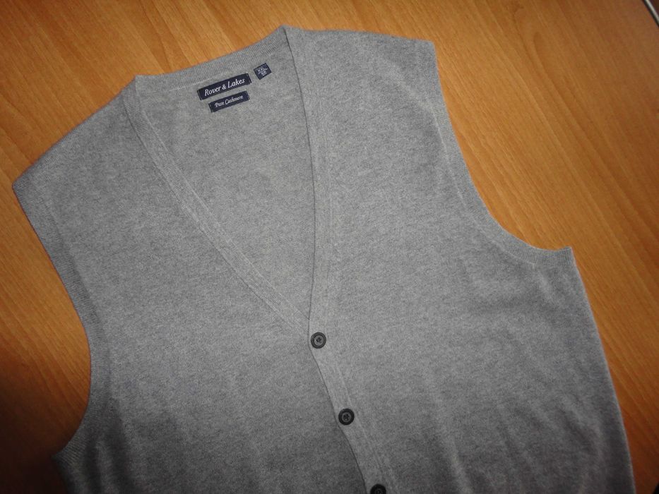 2XL Нов/100% кашмир/мъжки елек