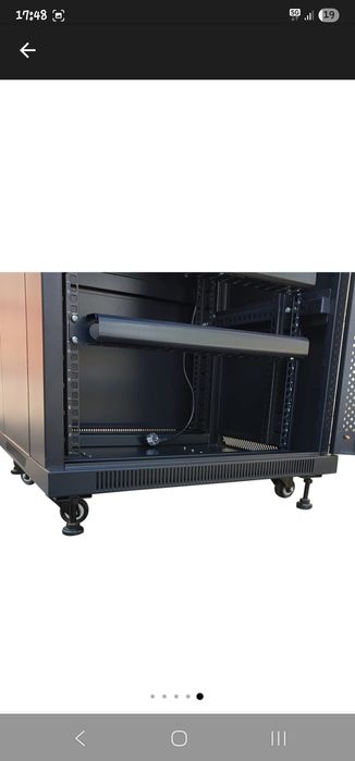 Dulap rack server LanKATT 19" 24U 600x1000, echipat, montare pe podea