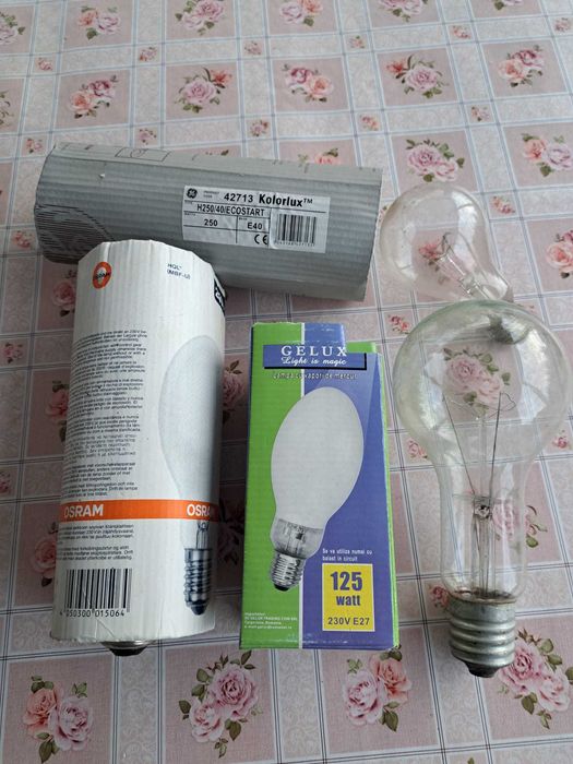 Becuri incandescente , becuri cu vapori de mercur