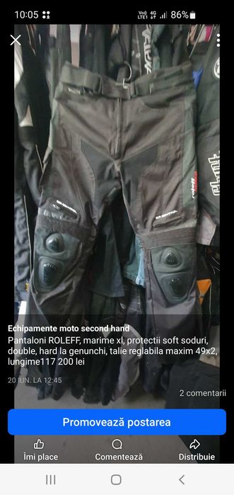 Pantaloni moto cu protectii hard