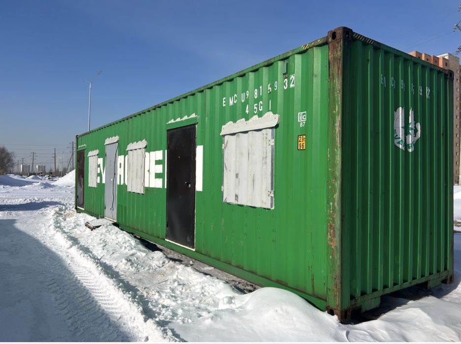 Контейнер 40т. жд., Новый, утепленный, под офис, жилье и тд.