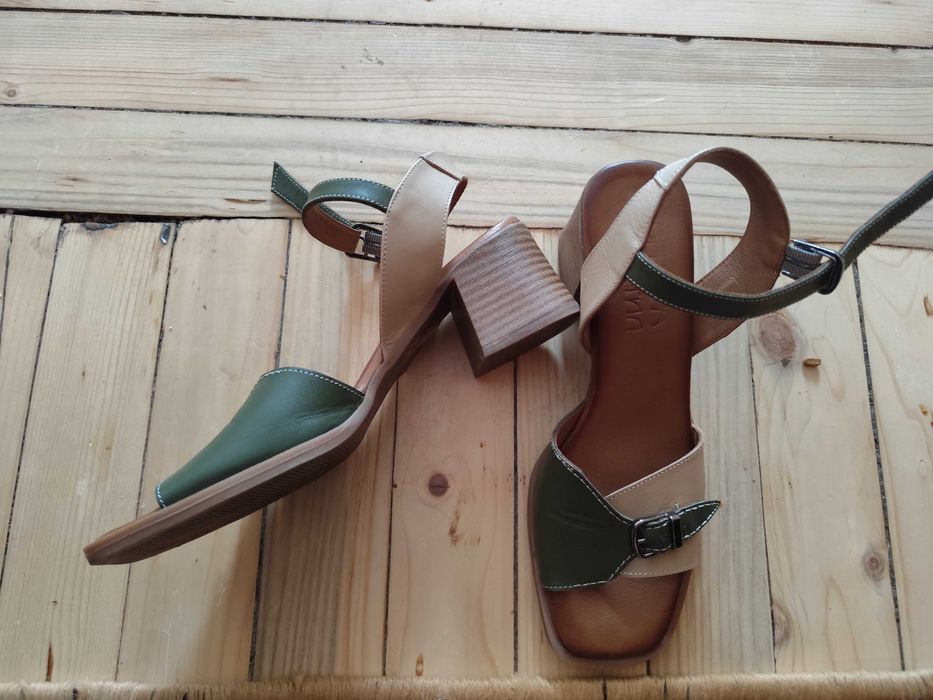 Дамски сандали естествена кожа