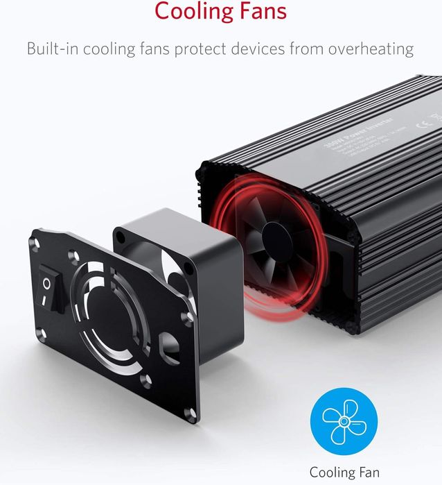 Invertor de tensiune Eono 12 V 230 V,300 W,sigilat