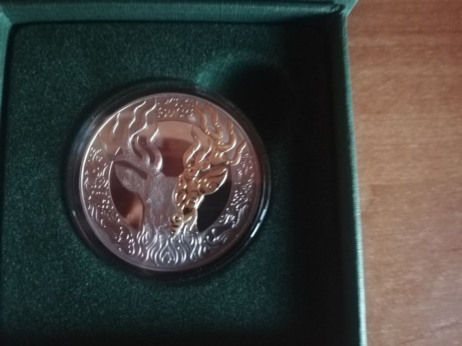 Монеты BUGY, Бугы, Олень. Акку, лебеди