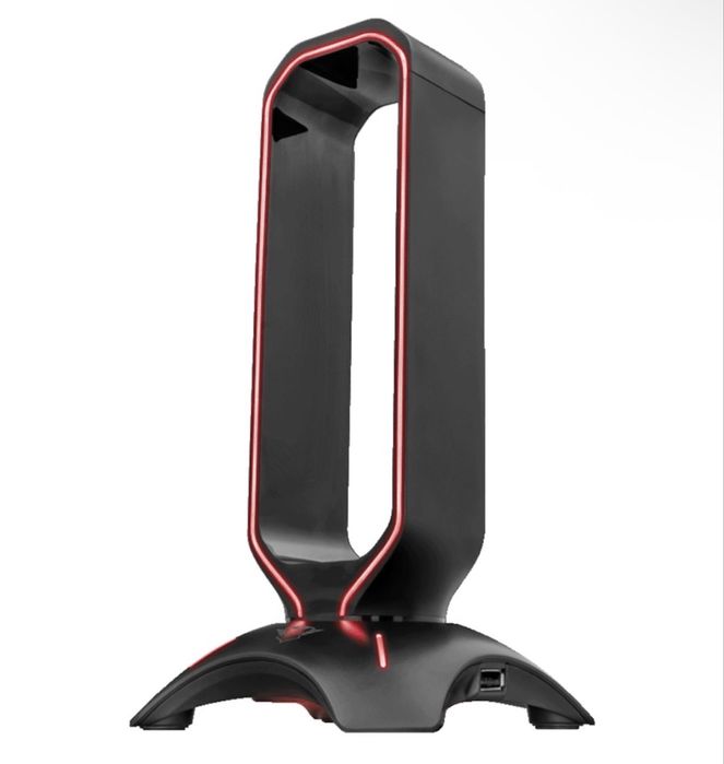 Stand sau suport casti Trust GXT 265 Cintar RGB, 2x USB, Negru