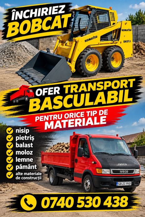 Inciriez bobcat / transport basculabil