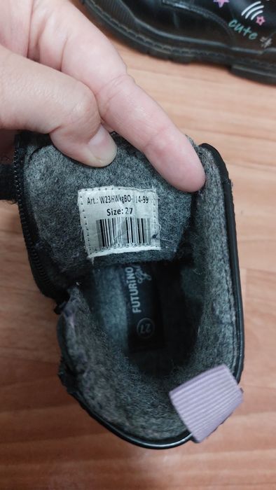 Ботинки весна-осень на девочку 27 размер