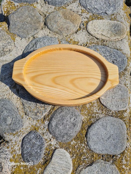 Поднос, дървен поднос,Великден